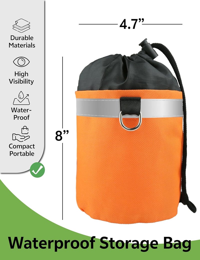 WiseRoot Arborist Throw Line Kit: Ultra Slick Throw Rope & 11/15Oz 900D Throw Weight with Reflective Storage Bag, Arborist Equipment for Tree Work, Climbing, Trimming, High Limb Rigging - Image 5